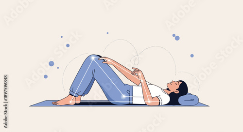 Calm Relaxation And Mental Wellness Serenity Scene