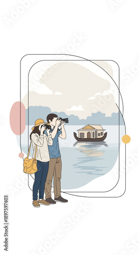 Capturing Travel Moments Scenic Voyage Photography Couple Adventure