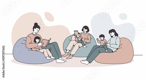 Comfortable Family Reading Nooks Creating Cozy Moments Together