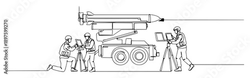 missile launch team operating control platform