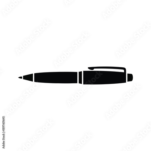 Ballpoint pen on white background