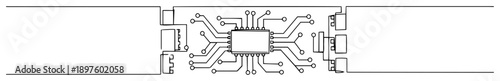 usb flash drive with circuit elements in outline design