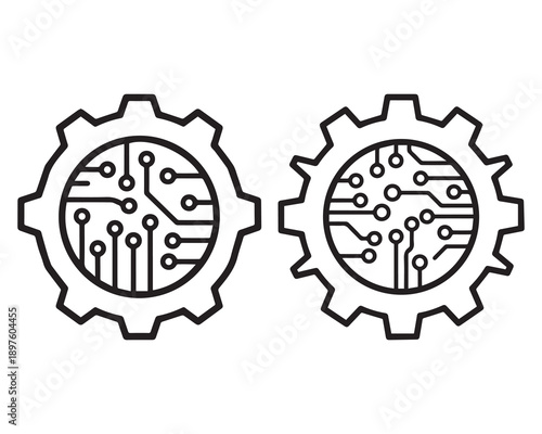 Gear shaped circuit boards with electronic components