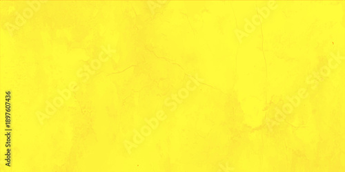 A stained yellow wall background with a rough grunge texture and aged parchment pattern creates a vintage antique wallpaper design on an old dirty surface