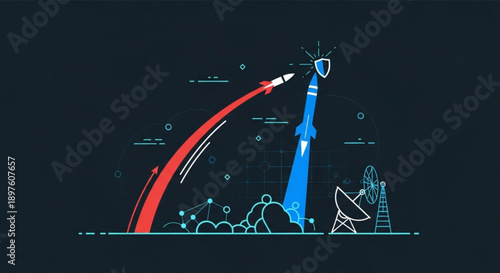 Global Sustainability Network Earth with Technology and Business Icons, Vector Illustration Isolated on White