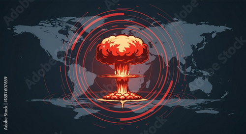 Global Sustainability Network Earth with Technology and Business Icons, Vector Illustration Isolated on White