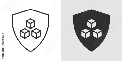 Token Shield Icon representing secure digital assets, blockchain protection, and financial security.