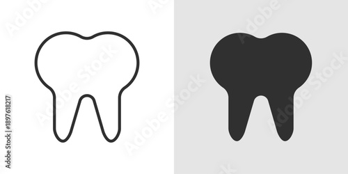 Tooth Icon representing dental care, oral health, and dentistry services.