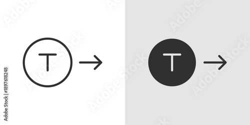 Token Transfer Icon representing digital asset exchange, blockchain transactions, and secure value transfer.