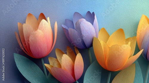 Celebration of women's day with colorful flowers arranged for March 8 event