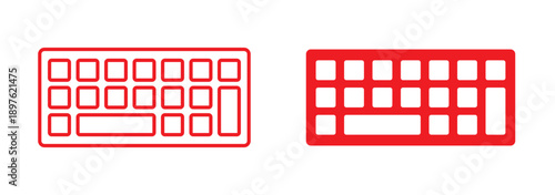 Computer keyboard button layout template with letters for graphic use. Modern computer keyboard. Vector illustration