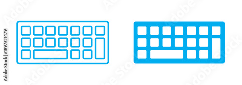 Computer keyboard button layout template with letters.