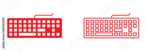 Computer keyboard button layout template with letters.