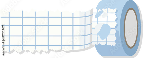 Decorative Grid Tape: Creative Washi Paper Roll for Crafting, Scrapbooking, & DIY Projects - Playful Adhesive Design for Stationery, Art, and Journaling