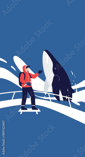 Encountering Majestic Marine Life While Exploring Ocean Depths