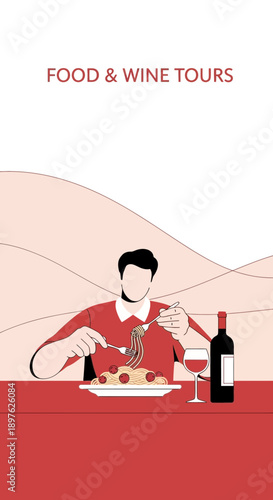 Enjoying Gourmet Pasta And Wine A Delicious Culinary Journey