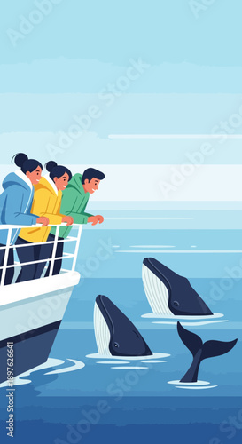Exciting Whale Watching Excursion Adventure From Tourist Boat Deck