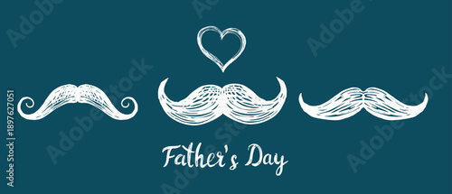 Fathers day, hand drawn