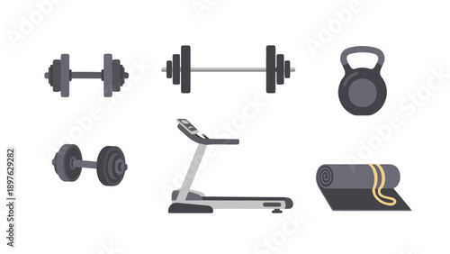 Fitness equipment for a modern workout routine at home or gym