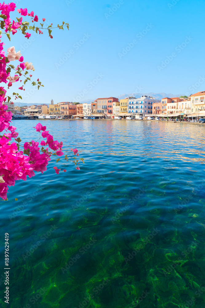 Fototapeta premium venetian habour of Chania, Crete, Greece