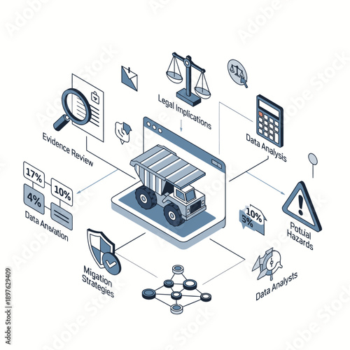 Data Analysis and Logistics Management Infographic Template.