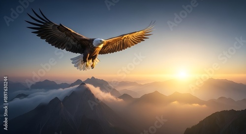 eagle in flight