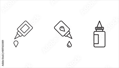 Glue vector icon. Liquid glue icon. with white background.