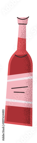 Wine bottle restaurant bar menu