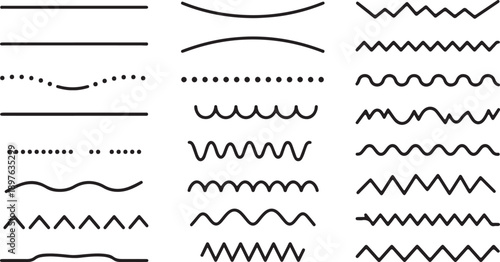 Decorative Border Line Elements Vector