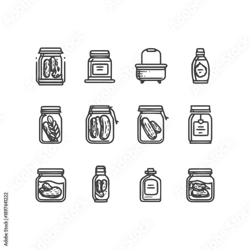 Pickle Jar Collection: Various Styles and Designs.