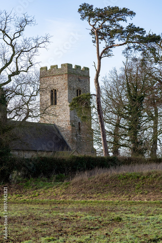 Anglo Saxon church in the countryside