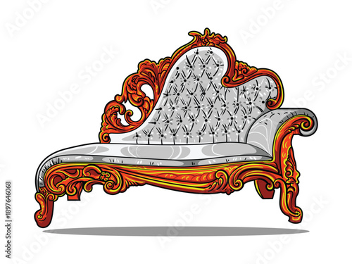 Elegant and Very Comfortable Sofa Chair Vector Design