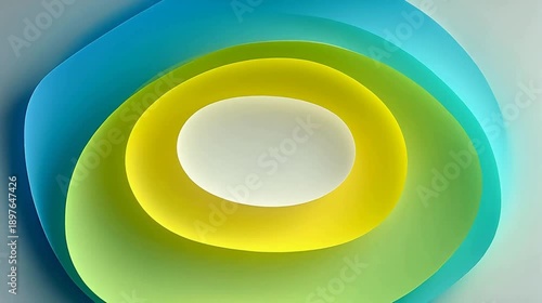 Colorful abstract layered design