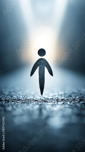 Human rights concept symbolizing freedom and hope breaking through barriers