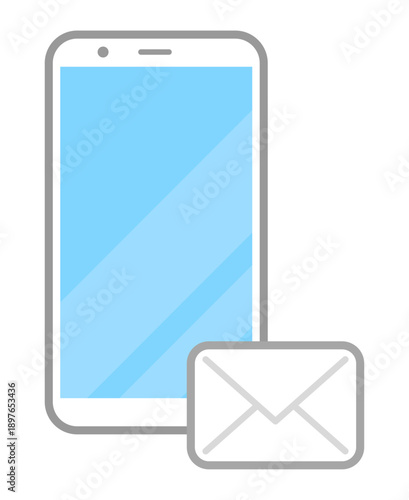 スマートフォンとメールのアイコン