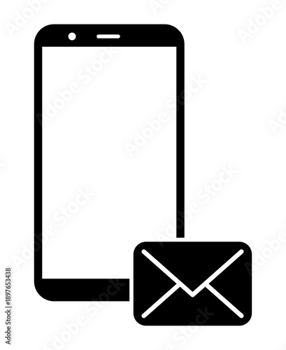 スマートフォンとメールのアイコン