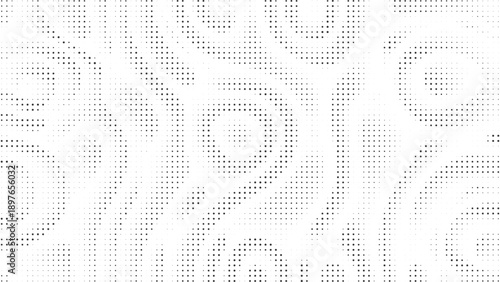 Minimal black halftone dotted abstract texture with soft scattered density on white background, modern clean pattern for branding, layouts and digital design
