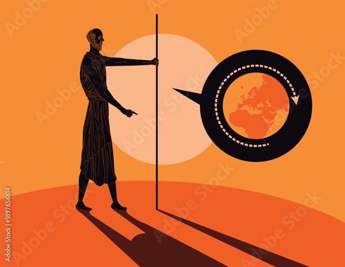 eratosthenes of cyrene measuring the earth circumference with shadows and sun