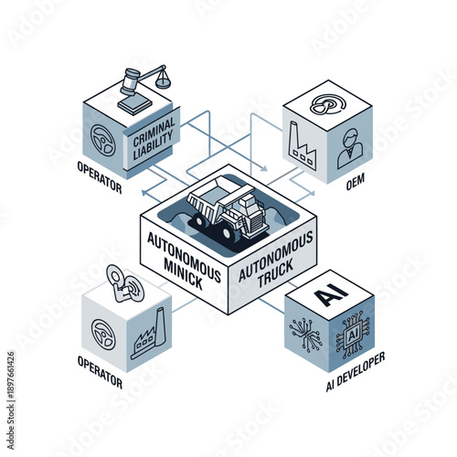 Autonomous Truck System with Operator Controls and AI Development.