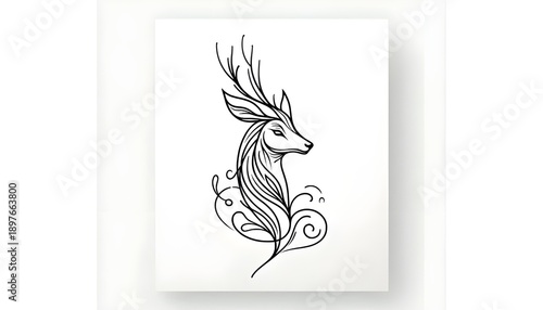 Cute and beautiful animal black and white 