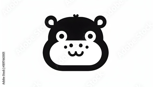 Cute and beautiful animal black and white 