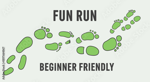A Beginner Friendly Fun Run Event Featuring Footprints And Positive Messaging