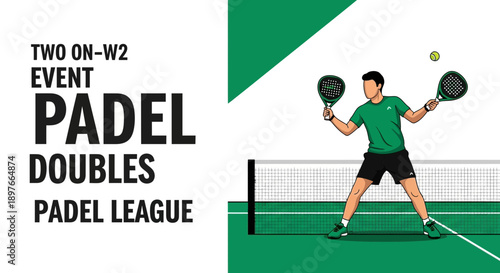 Active Padel Tennis Doubles League Event Promotion