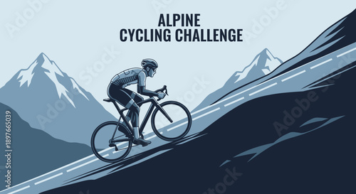 Alpine Cycling Challenge Race Mountain Road Victory Sport