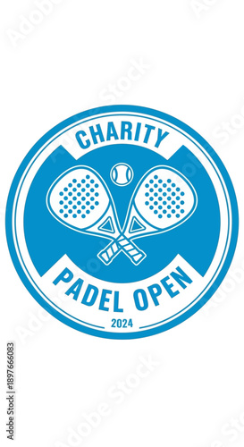 Charity Padel Open Emblem: Tournament Design For Social Responsibility And Athletic Achievement