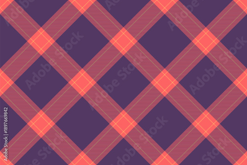 Tartan seamless background vector presents woven check pattern ideal for traditional apparel, home textiles, and seasonal designs.