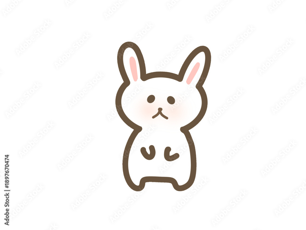 Obraz premium Cute rabbit character