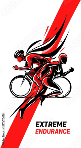 Dynamic Duo Athletes Compete In Ultimate Triathlon Challenge And Extreme Endurance Race