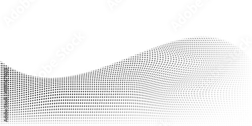 Grunge halftone gradient background. Faded grit noise texture. White and black sand wallpaper. Retro pixelated backdrop. .EPS 10