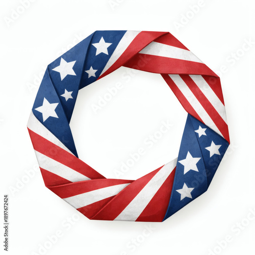Patriotic Origami: A folded...